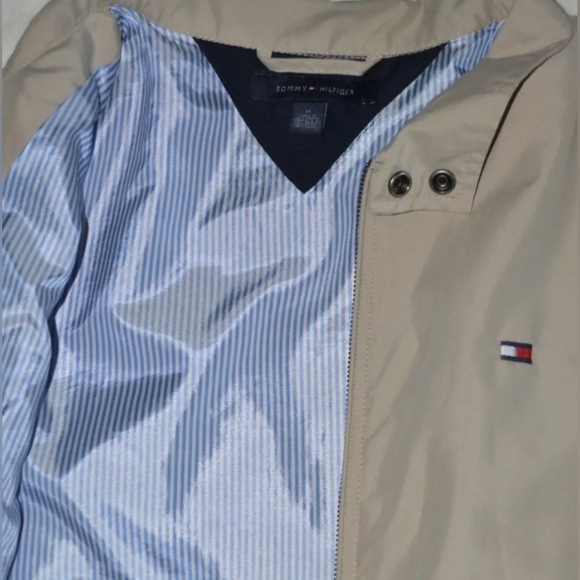 Tommy Hilfiger Harrington Zip Up Khaki Jacket Size XL Used Like New MSRP $65 - Picture 6 of 7